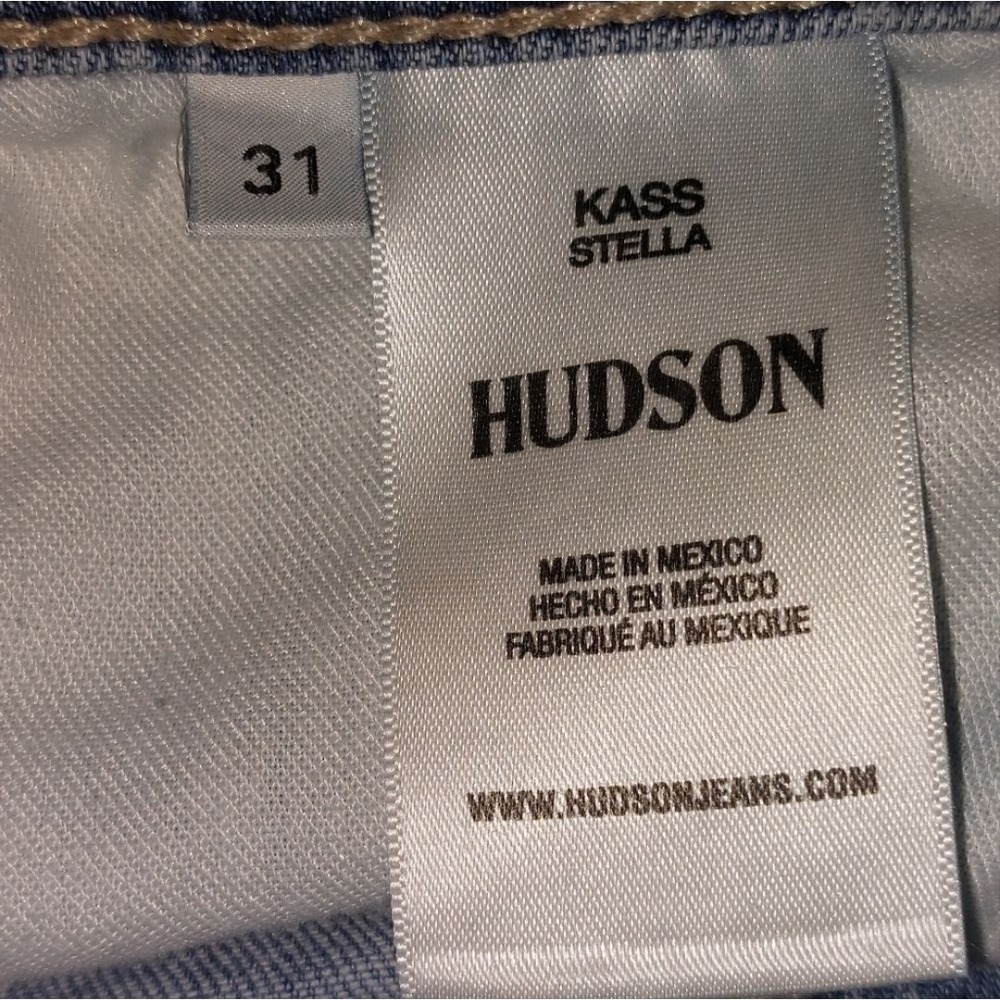 EUC Hudson Women's High Rise Straight Frayed Hem Ankle Jeans StellaSize 31 - Picture 11 of 12